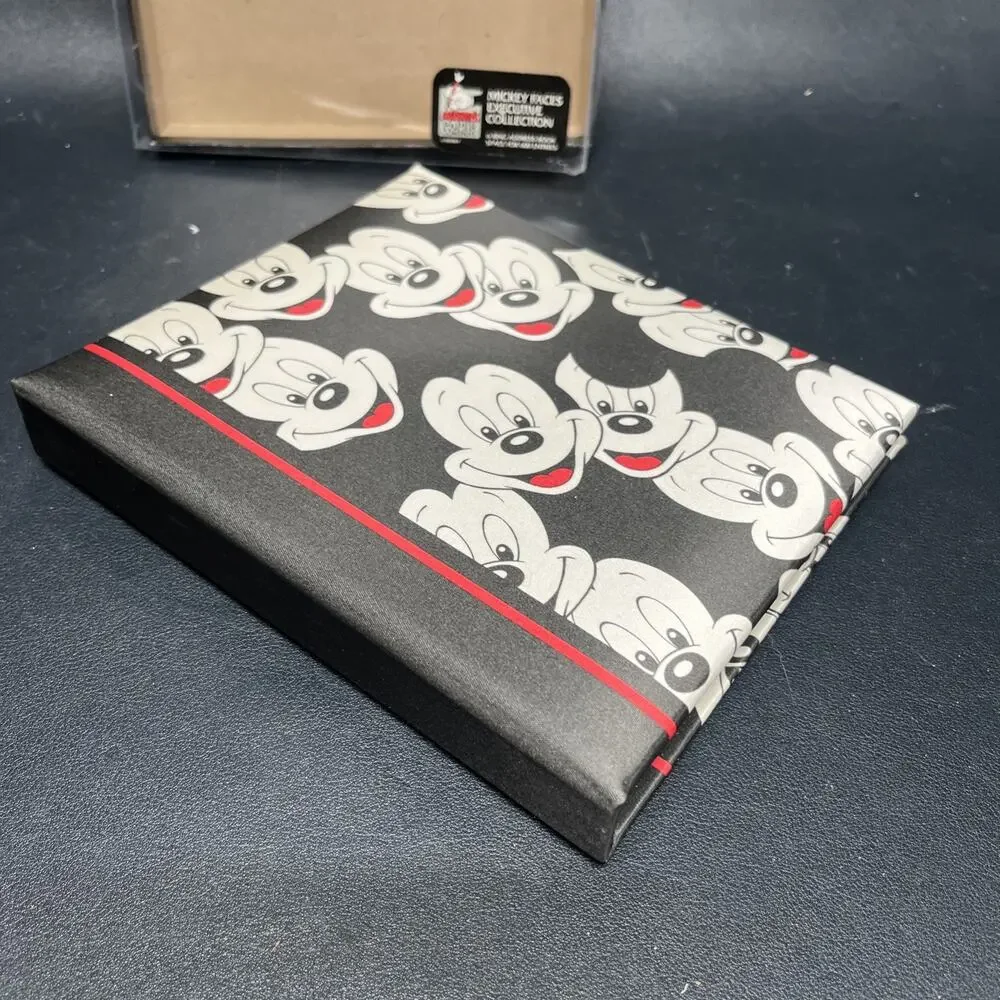 Vintage Disney Mickey Mouse 6 Ring Binder Address & Telephone Book Mickey Faces